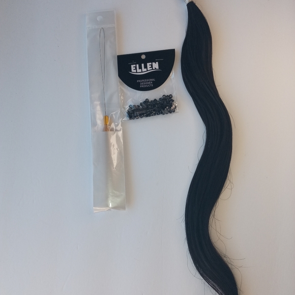 Student itip kit - 18" itips hair extensions , 50 beads , one wire loop needle - Picture 5 of 11